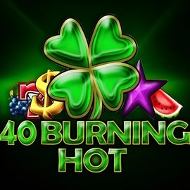40 Burning Hot slot logo by Amusnet Interactive at Bonuskong Casino