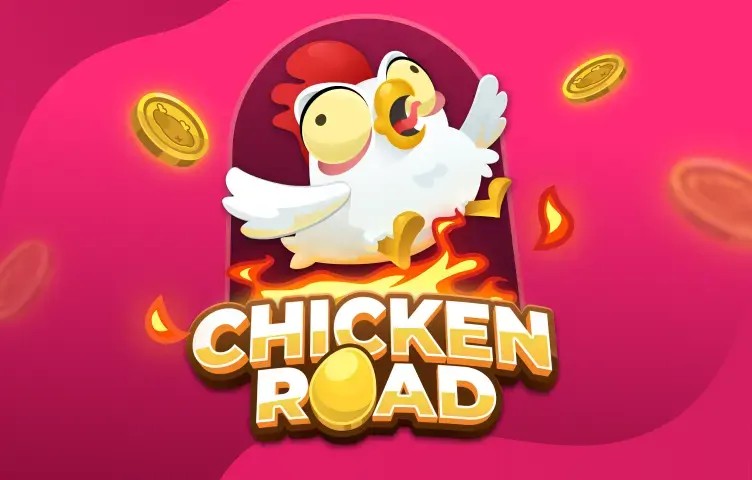 Chicken Road slot logo by InOut at Bonuskong Casino