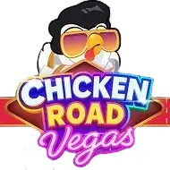 Chicken Road Vegas online game logo by InOut on bonuskong.eu.com