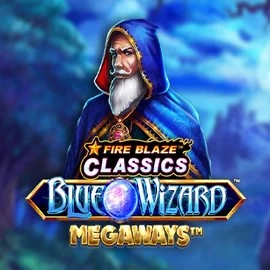 Enjoy Fire Blaze Blue Wizard Megaways by Rarestone Gaming – logo hosted on bonuskong.eu.com