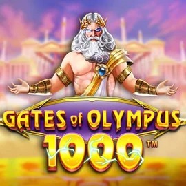 Slots logo of Gates of Olympus 1000 from Pragmatic Play at Bonuskong Casino