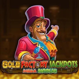 Play the Gold Factory Jackpots Mega Moolah slot by Aurum Signature Studios on Bonuskong Casino