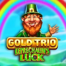 Gold Trio Leprechaun's Luck slot visual from Playtech available on bonuskong.eu.com