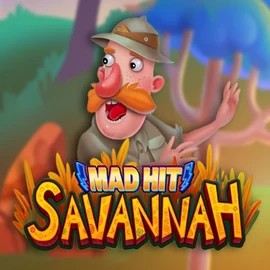 Mad Hit Savannah online game logo by RubyPlay on bonuskong.eu.com