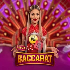 Mega Baccarat logo – Live Casino by Pragmatic Play at Bonuskong Casino