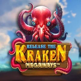Release the Kraken Megaways slot logo by Pragmatic Play at Bonuskong Casino