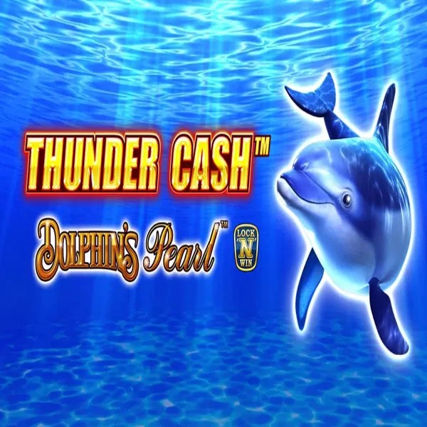 Thunder Cash Dolphins Pearl slot logo by Novomatic at Bonuskong Casino