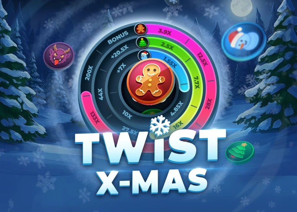 Twist X-mas slot icon by InOut, available at Bonuskong Casino